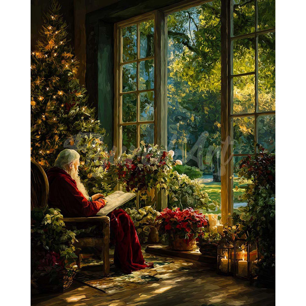 Diamond Painting - Santa's Quiet Time