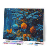 Diamond Painting - Blue Fir & Baubles