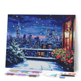 Diamond Painting - Winter Balcony