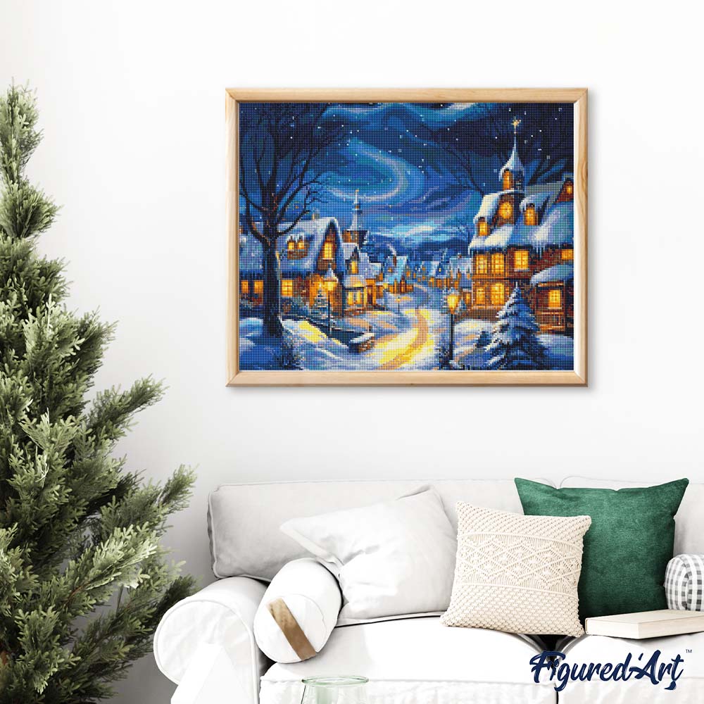 Diamond Painting - Starry Christmas Village