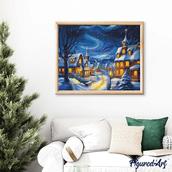 Diamond Painting - Starry Christmas Village
