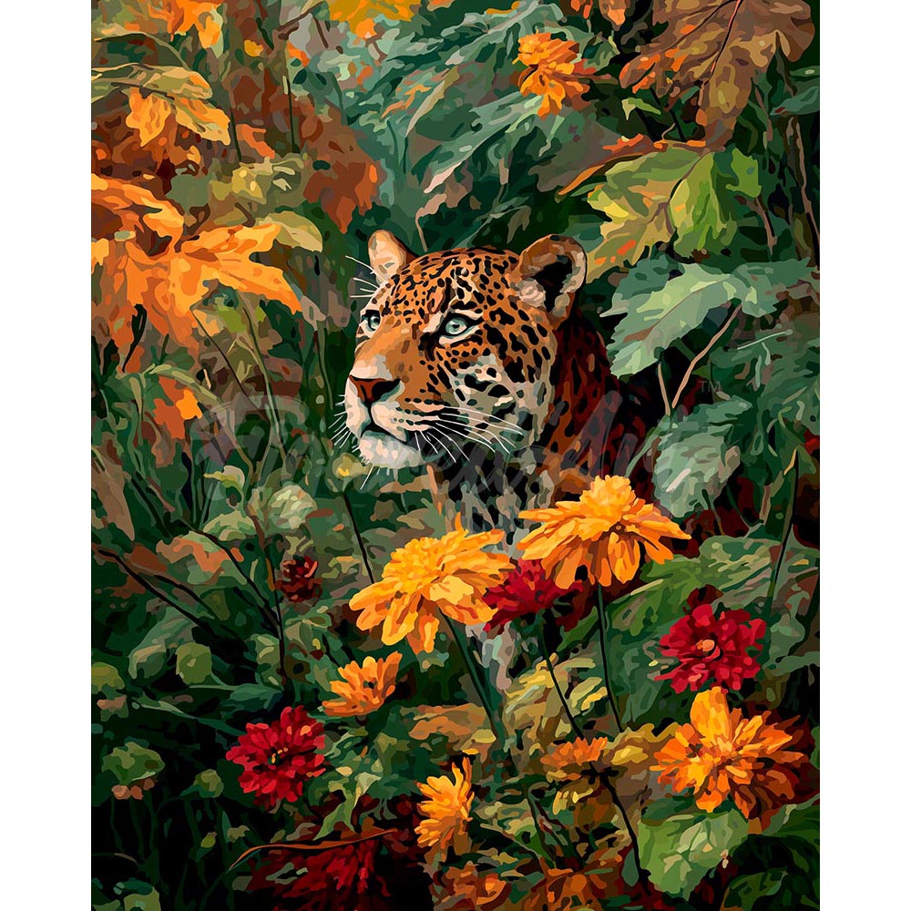 Diamond Painting - Leopard in Fall