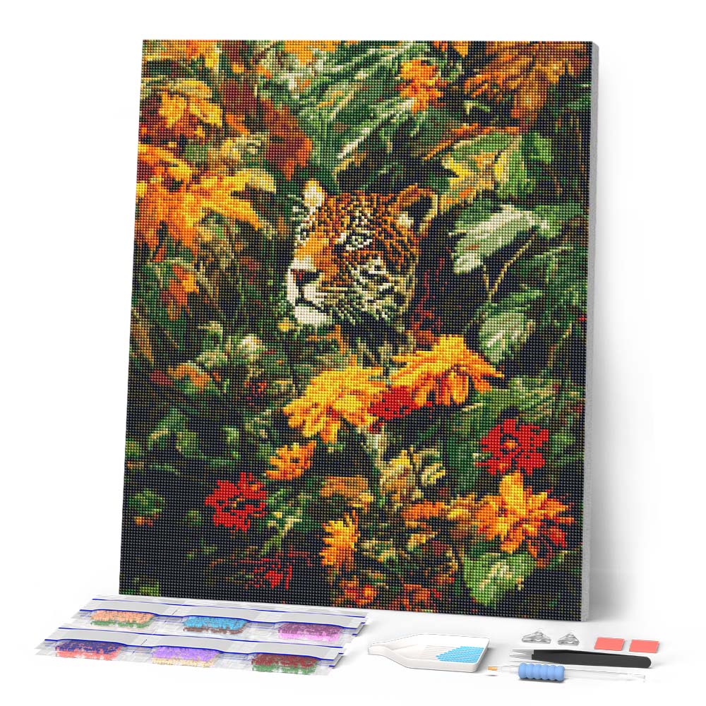 Diamond Painting - Leopard in Fall