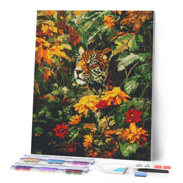 Diamond Painting - Leopard in Fall