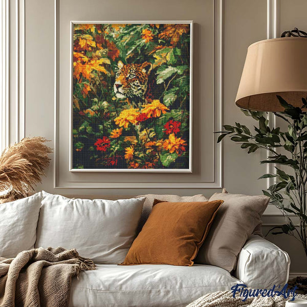 Diamond Painting - Leopard in Fall