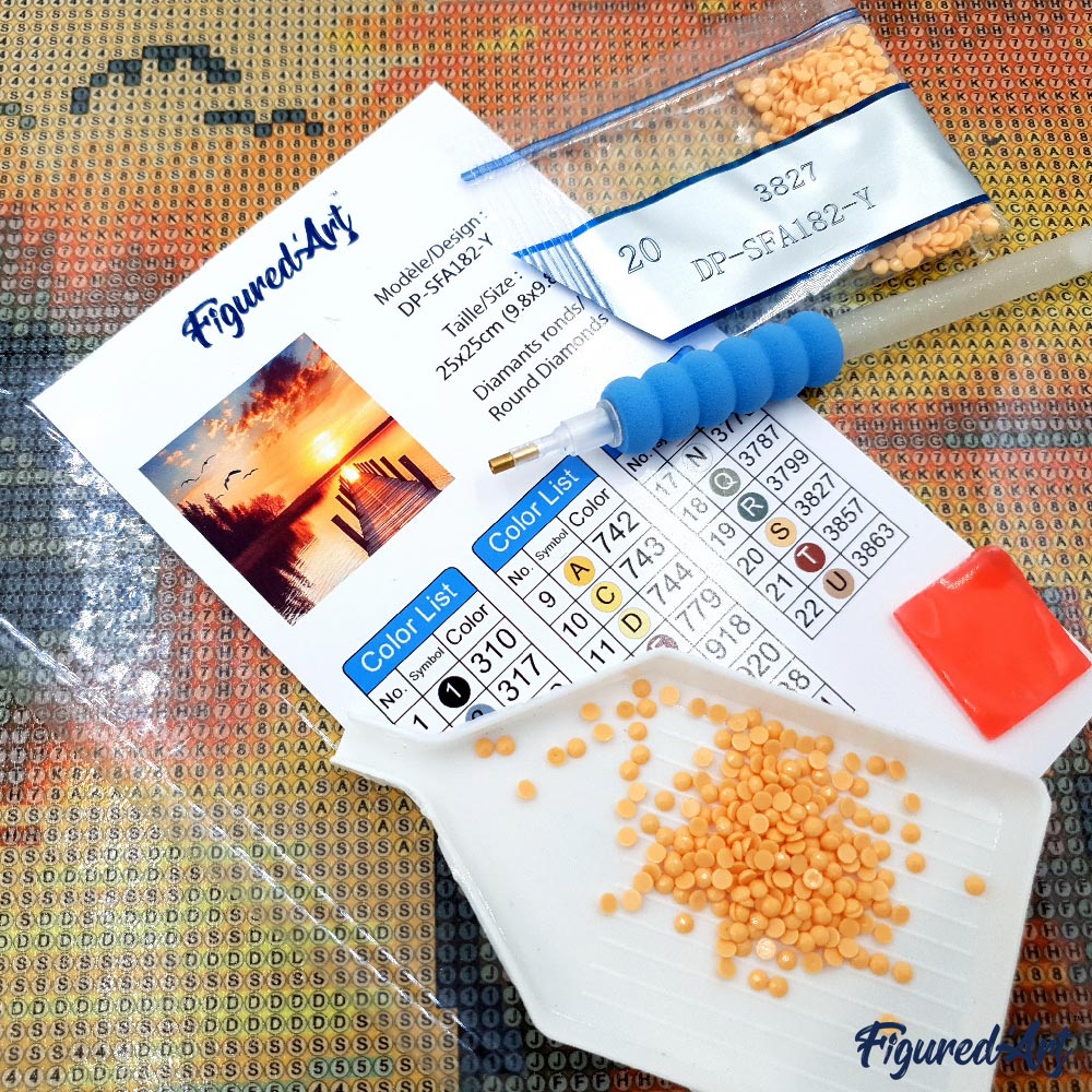 Mini Diamond Painting 10"x10" - Cozy Christmas Room