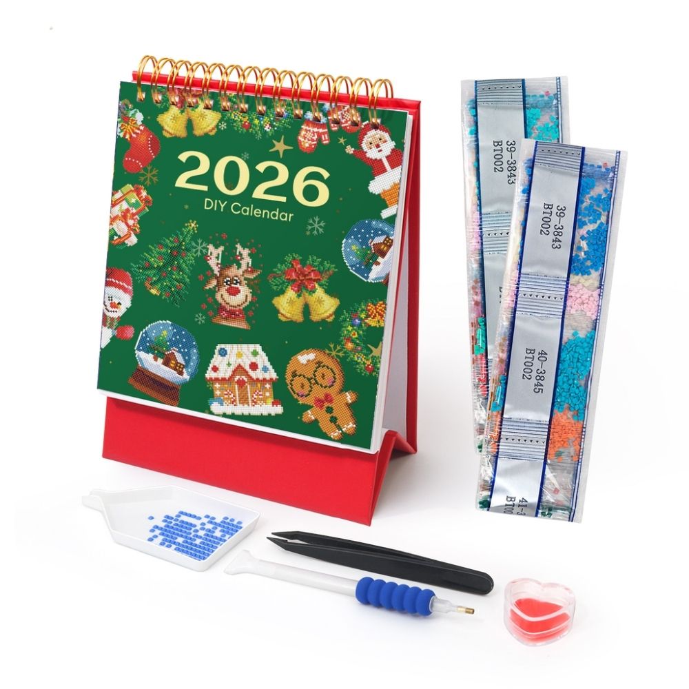 Diamond Painting Calendar 2026 - Christmas Icons Figured'Art