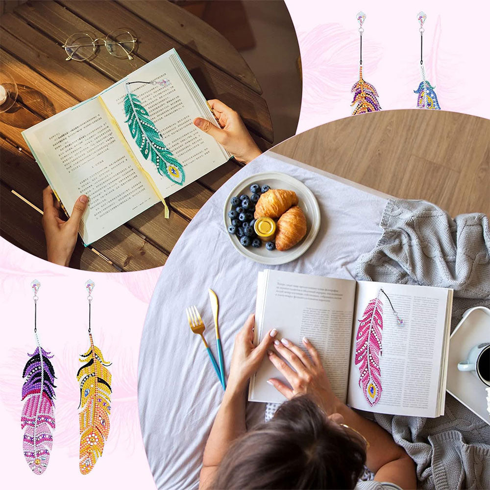 Diamond Art Painting 6x Bookmark Feather