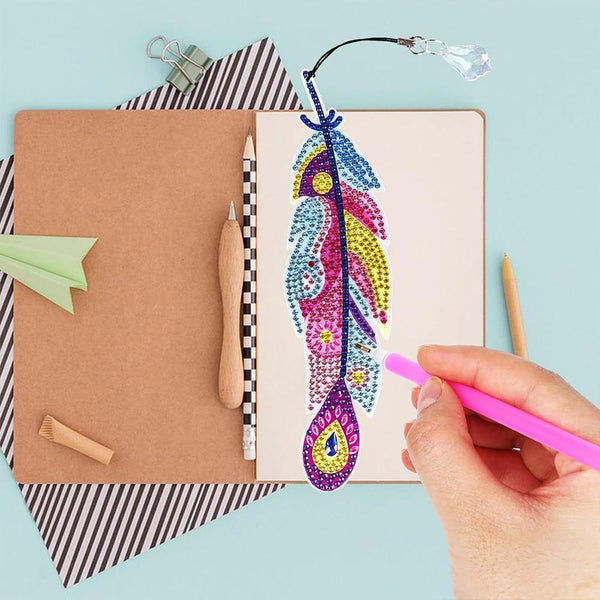 Diamond Art 6x Bookmark Feather