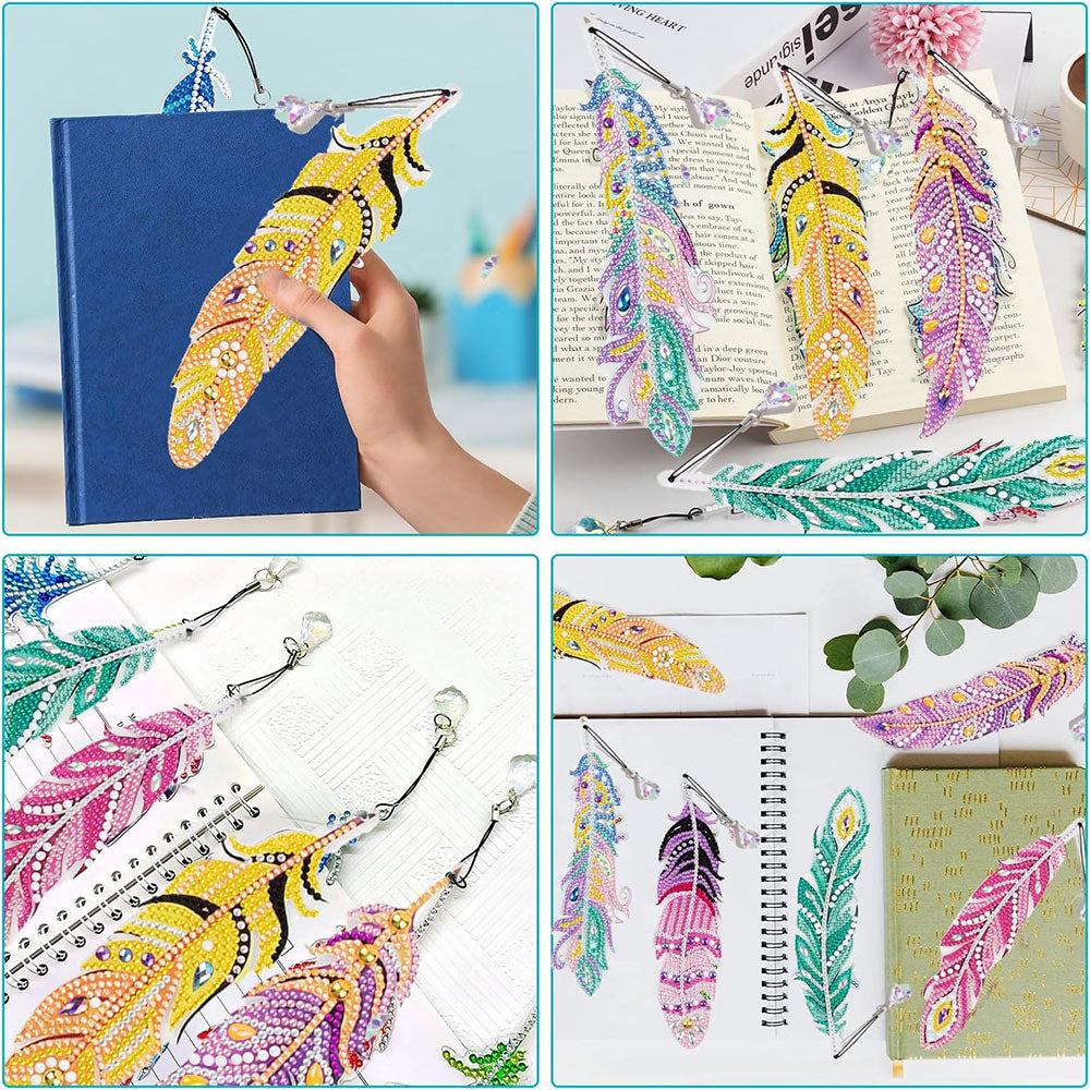 Diamond Art Painting 6x Bookmark Feather