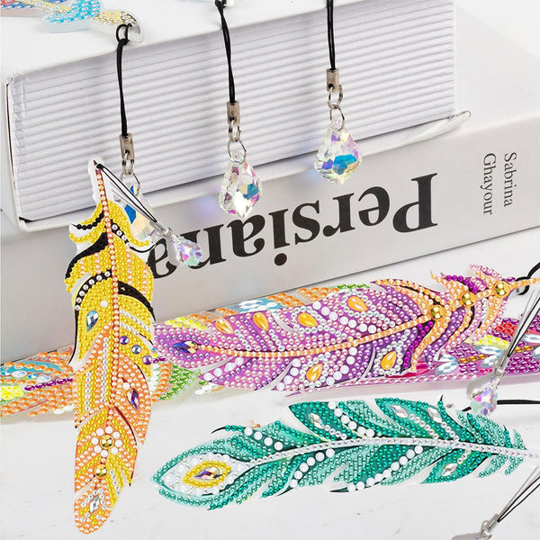 Diamond Art Painting 6x Bookmark Feather