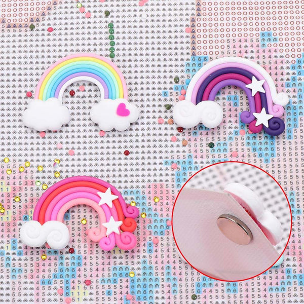Diamond Painting Magnet Cover Holder / Rainbow 4 Colors