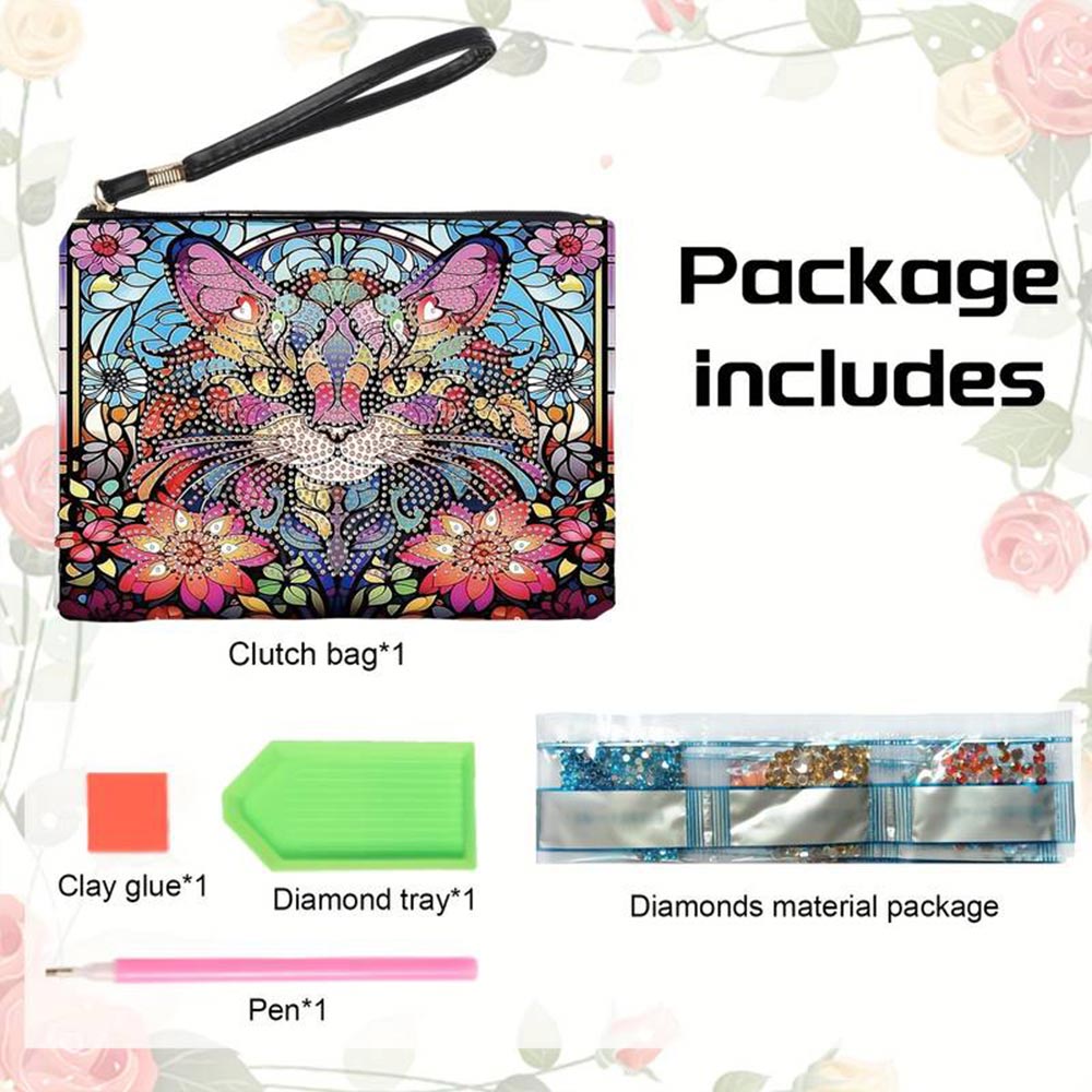 Diamond Painting Wrist Bag Cat