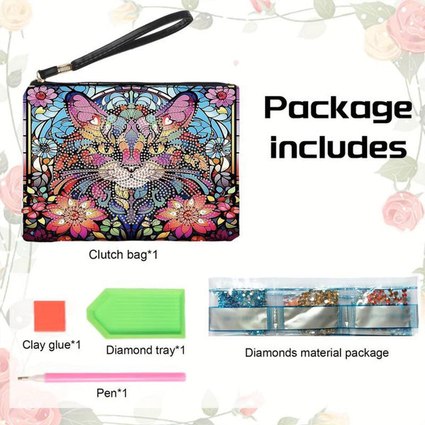 Diamond Painting Wrist Bag Cat