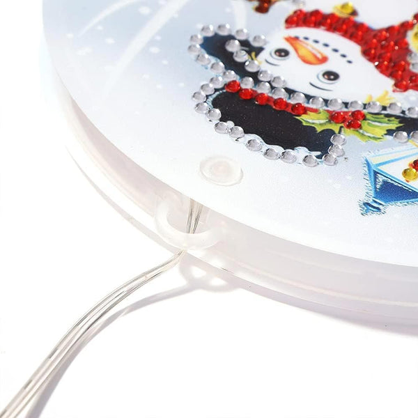 Diamond Painting LED Hanging Lamp Christmas