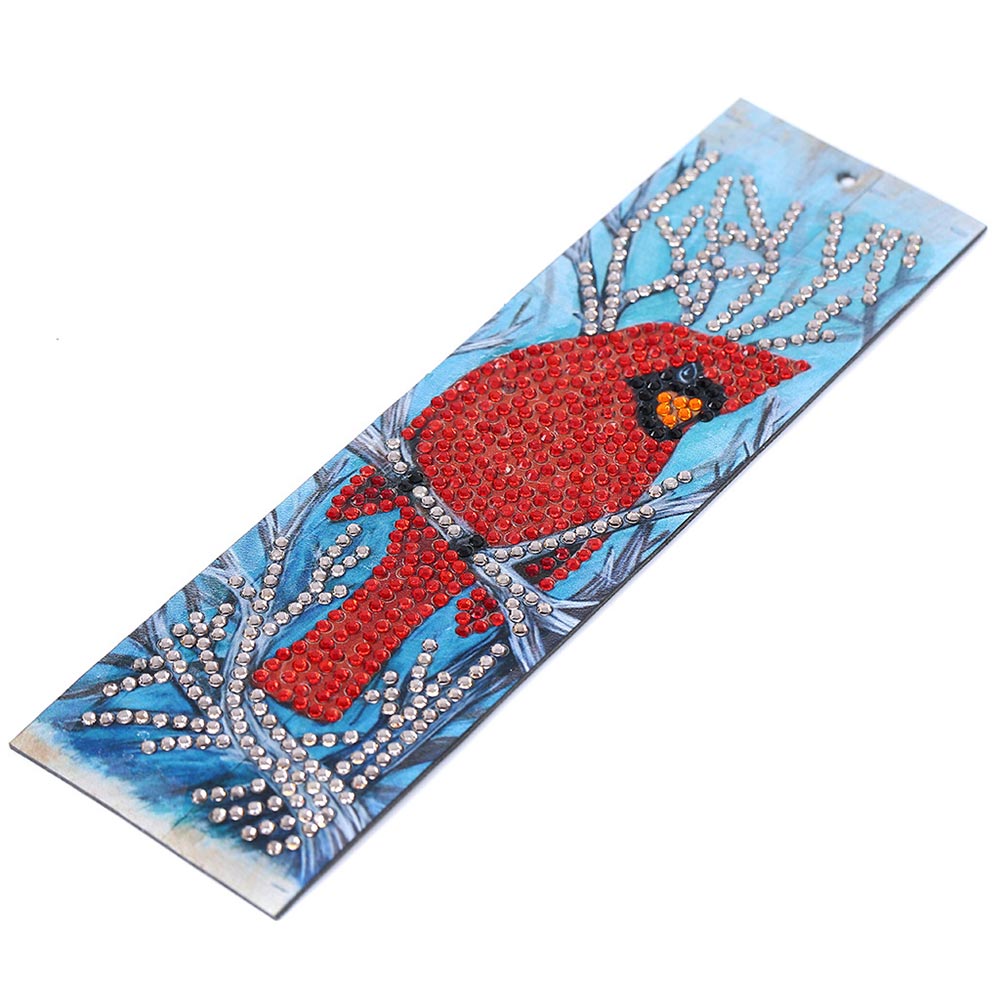 Diamond Painting Bookmark Red Cardinal