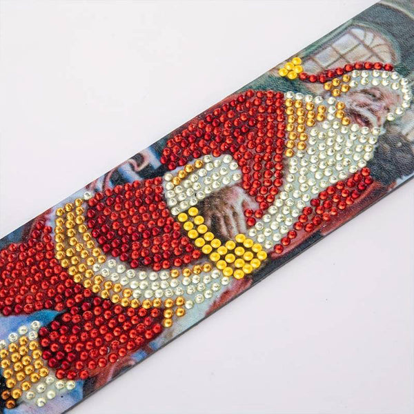 Diamond Painting Bookmark with Santa Claus