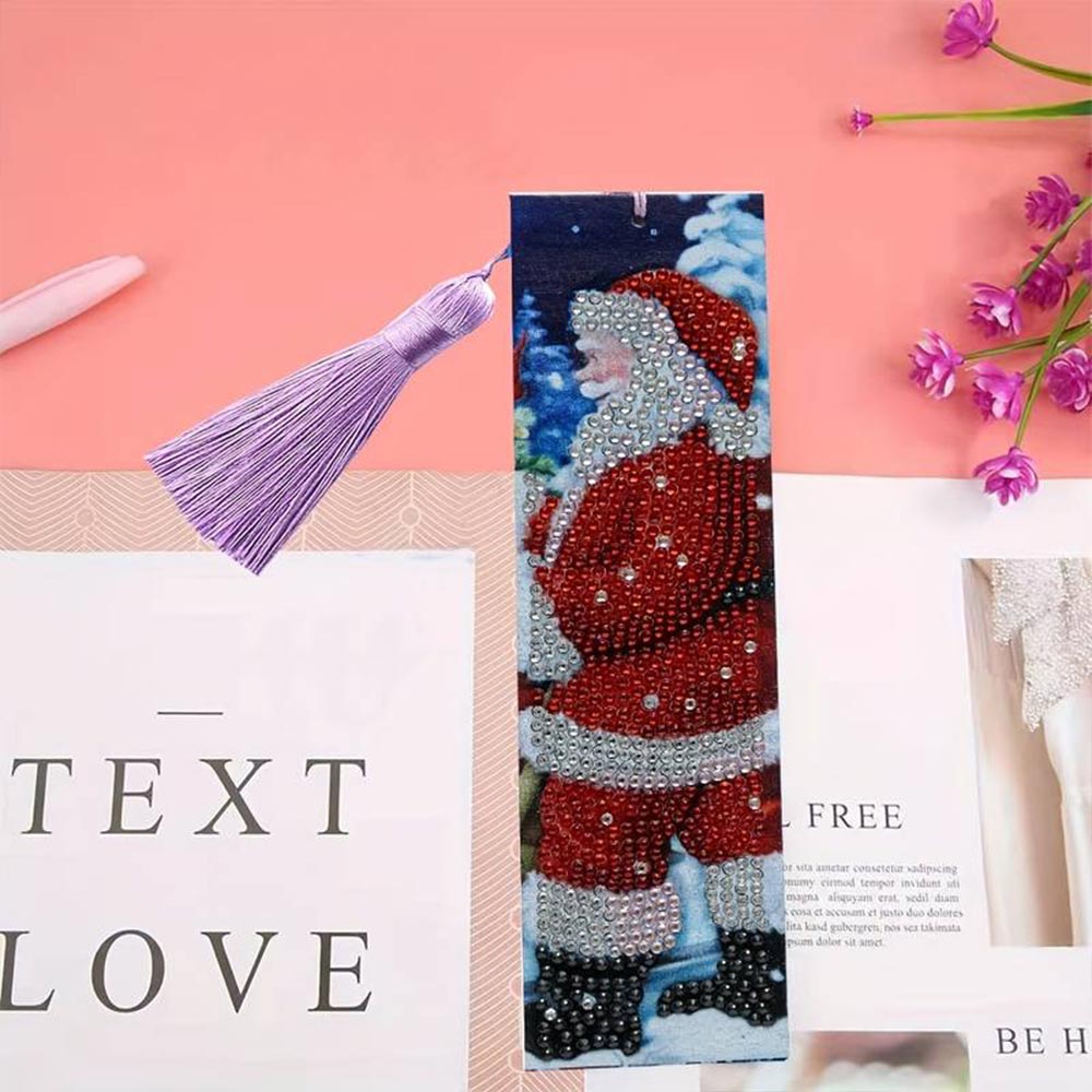Diamond Painting Bookmark Santa Claus