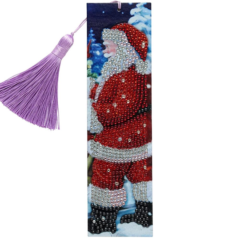 Diamond Painting Bookmark Santa Claus