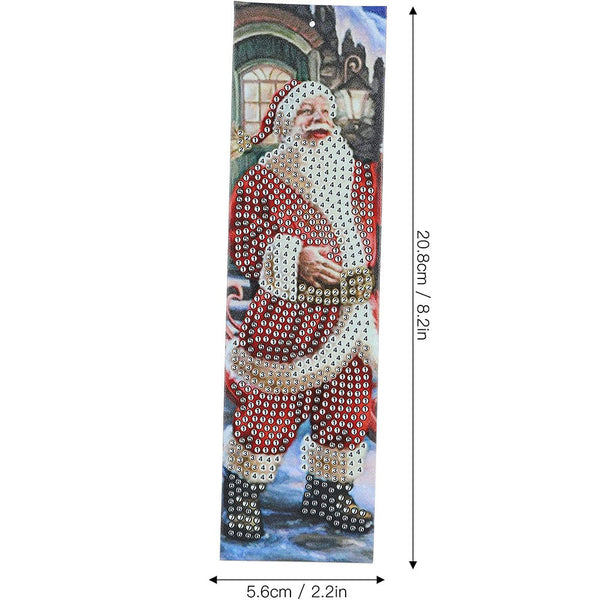 Diamond Painting Bookmark with Santa Claus