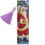 Diamond Painting Bookmark with Santa Claus