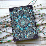 Diamond Painting Notebook Blue Diamonds