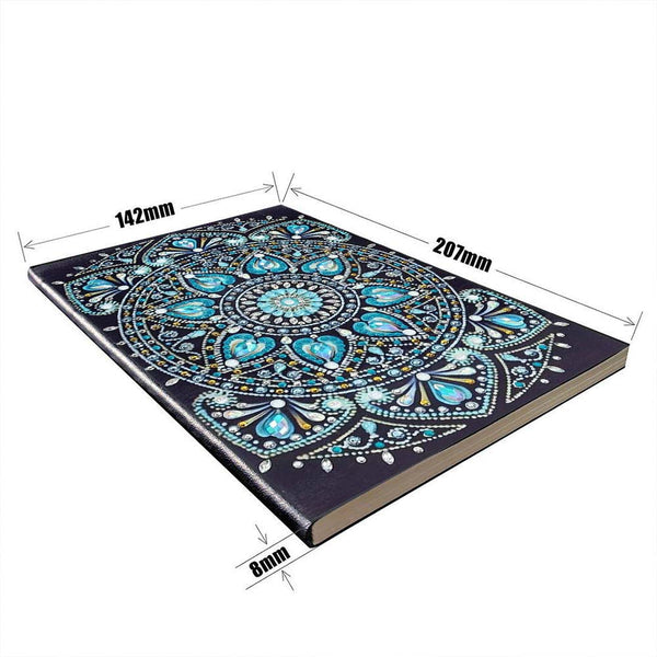 Diamond Painting Notebook Blue Diamonds