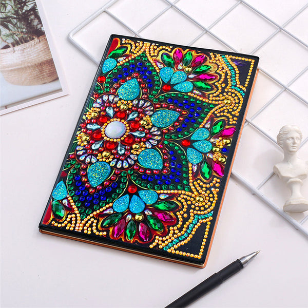 Diamond Painting Notebook with Flower
