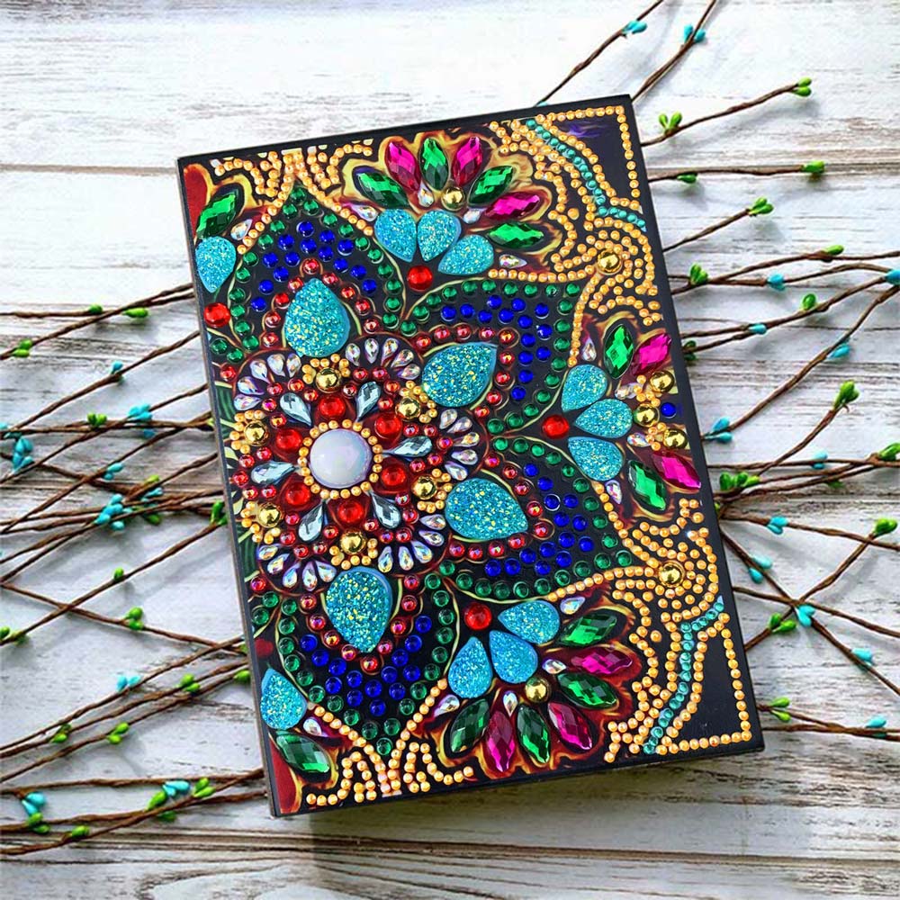 Diamond Painting Notebook with Flower