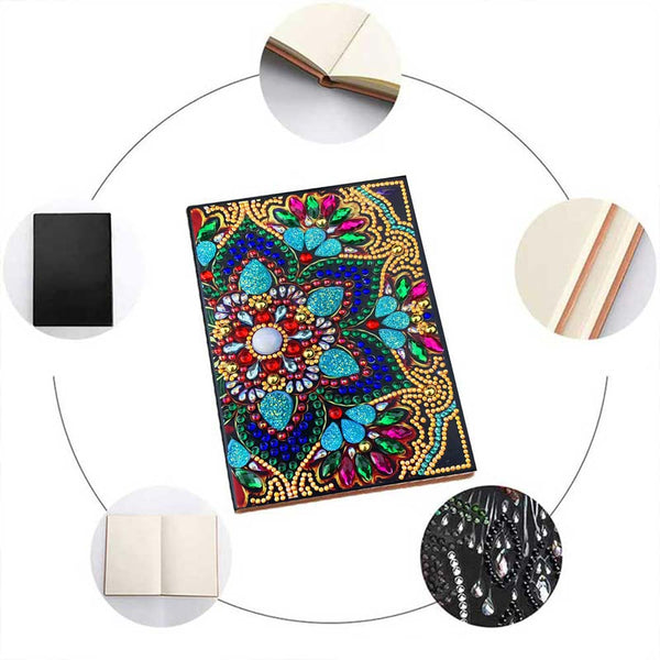 Diamond Painting Notebook with Flower