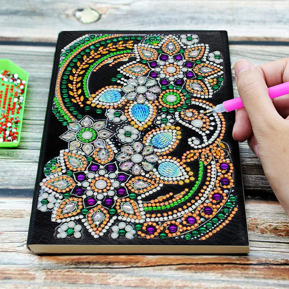 Diamond Painting Notebook with Flowers