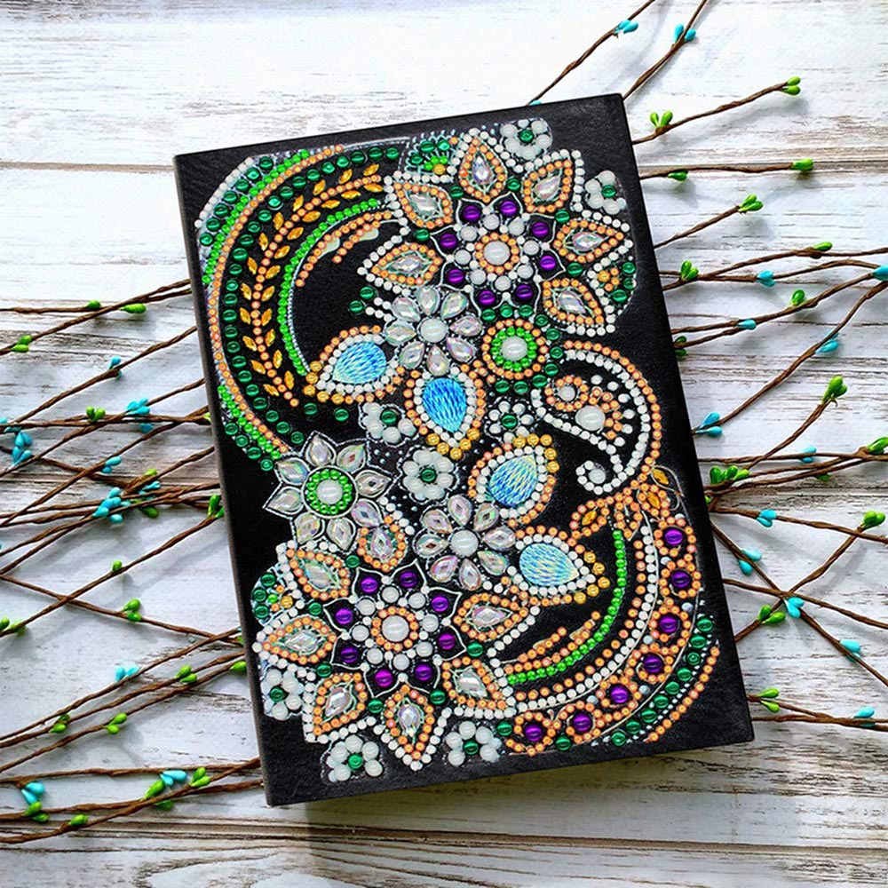 Diamond Painting Notebook with Flowers