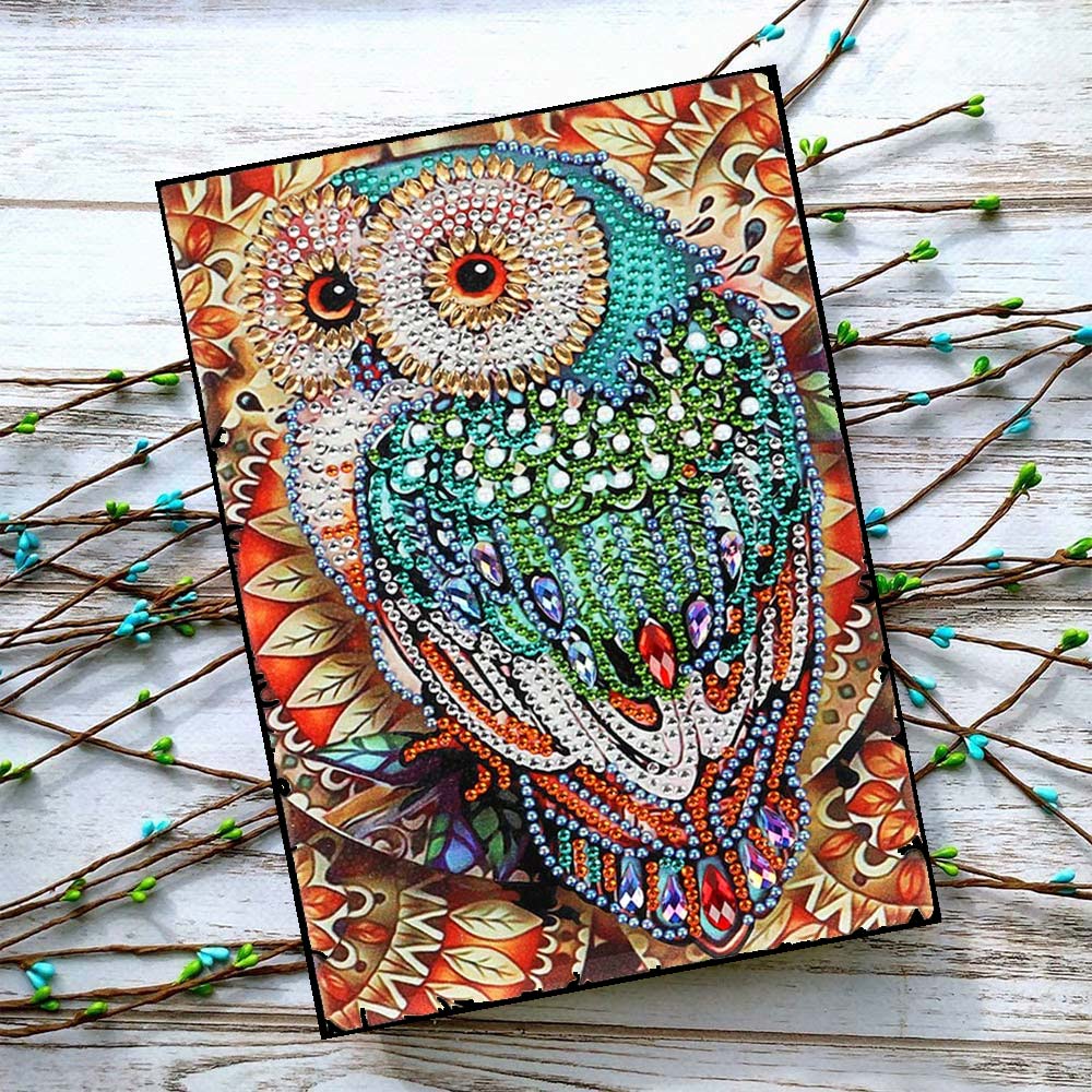 Diamond Painting Notebook - Owl