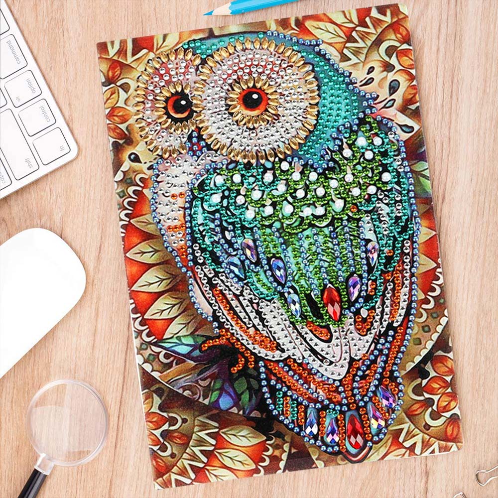 Diamond Painting Notebook - Owl