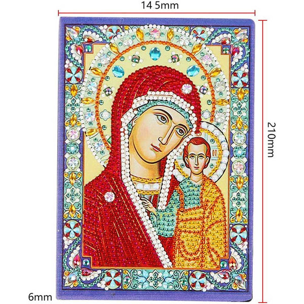 Diamond Painting Notebook Virgin Mary with Jesus