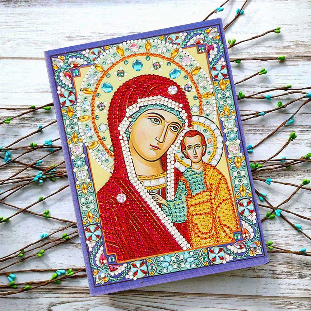 Diamond Painting Notebook Virgin Mary with Jesus