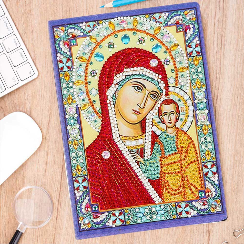 Diamond Painting Notebook Virgin Mary with Jesus