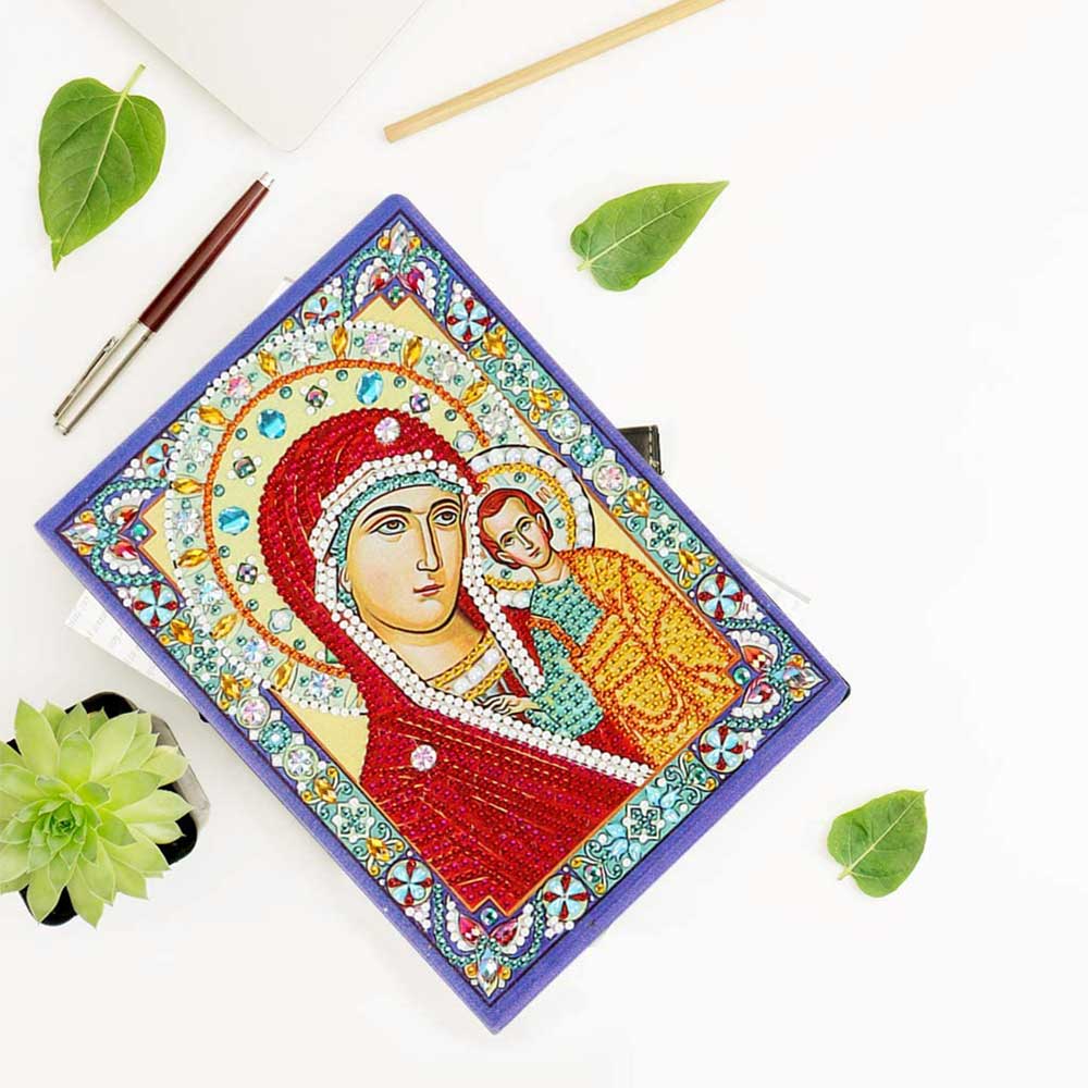 Diamond Painting Notebook Virgin Mary with Jesus