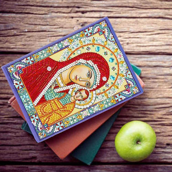 Diamond Painting Notebook Virgin Mary with Jesus