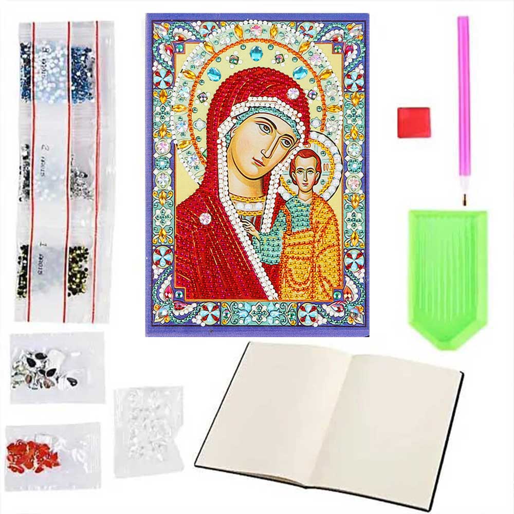 Diamond Painting Notebook Virgin Mary with Jesus