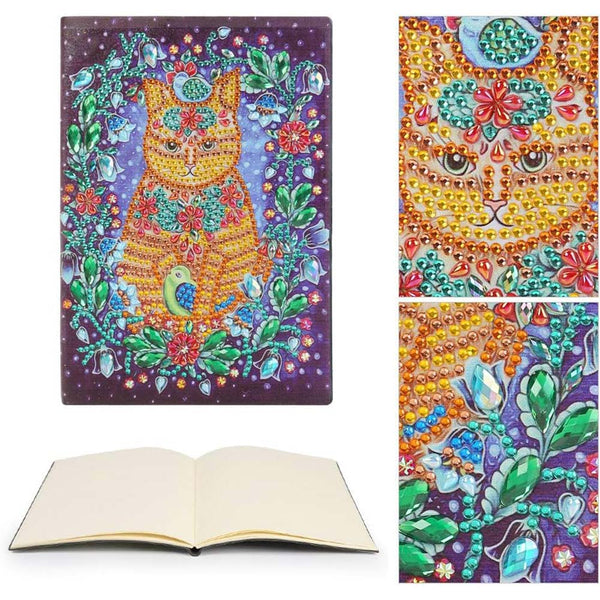 Diamond Painting Notebook Cat