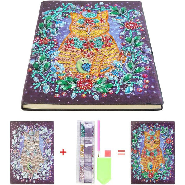 Diamond Painting Notebook Cat
