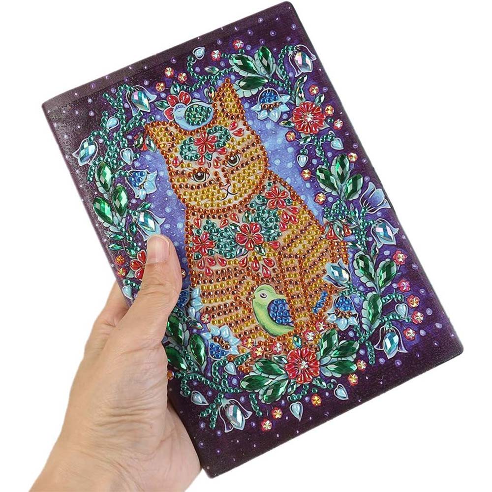Diamond Painting Notebook Cat