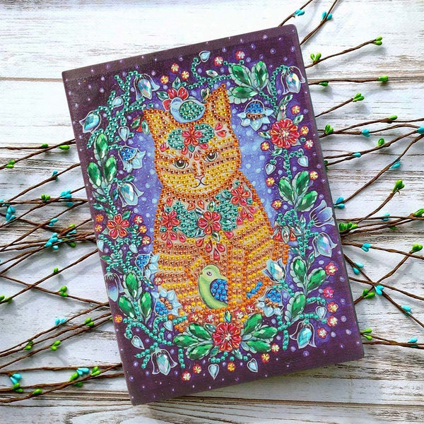 Diamond Painting Notebook Cat