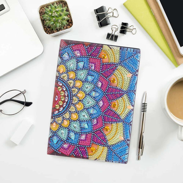 Diamond Painting Notebook Mandala Flower