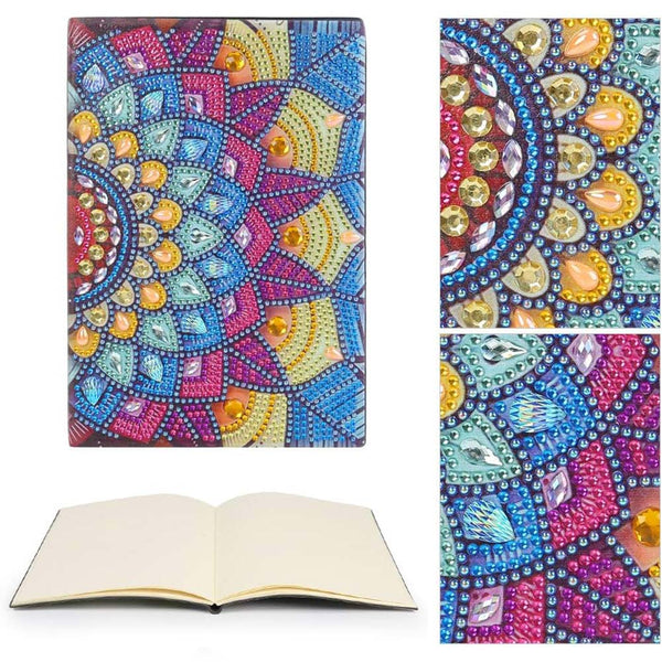 Diamond Painting Notebook Mandala Flower