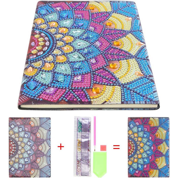 Diamond Painting Notebook Mandala Flower