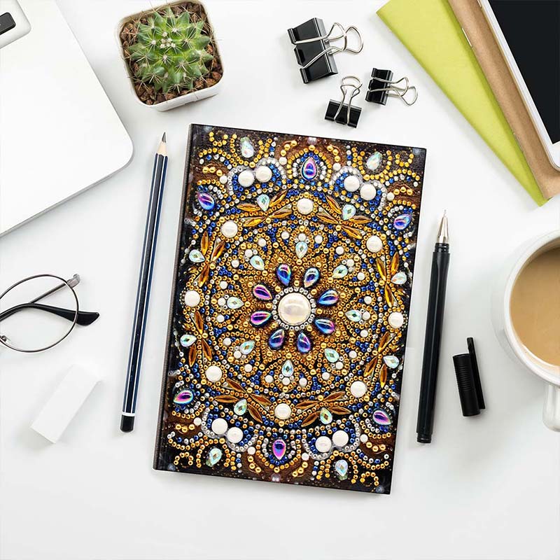 Diamond Painting Notebook Mandala design