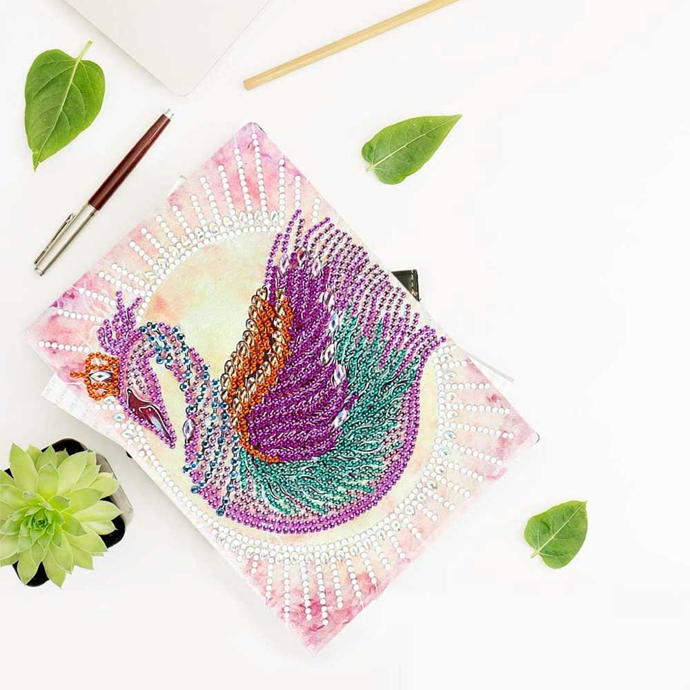 Diamond Painting Notebook Swan