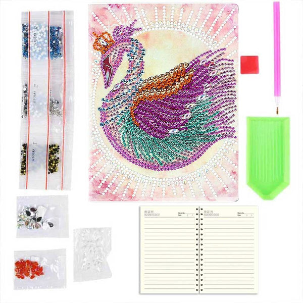 Diamond Painting Notebook Swan